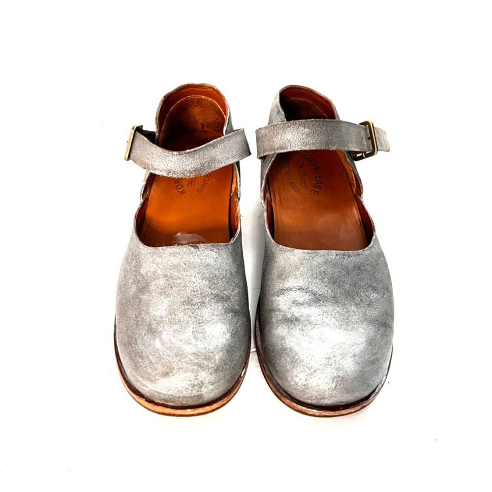 Kork-Ease Bellota Grey metallic Mary Jane Shoes - Picture 6 of 8
